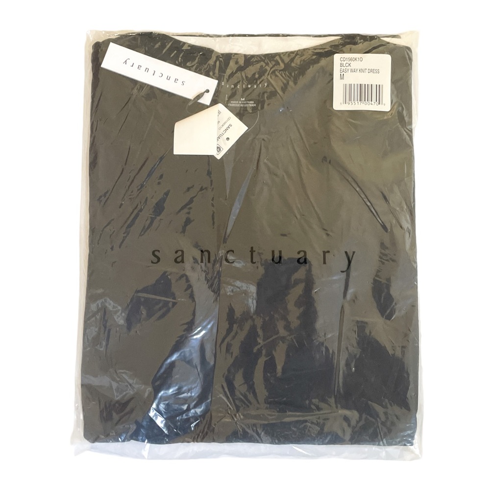 SANCTUARY Easy Way Twisted T-Shirt Dress -  Black - NWT - Medium - Picture 4 of 5